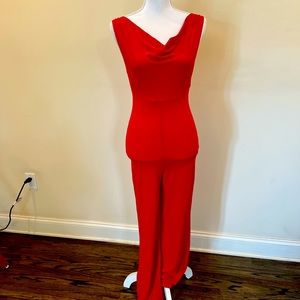 Bebe Red Jumpsuit